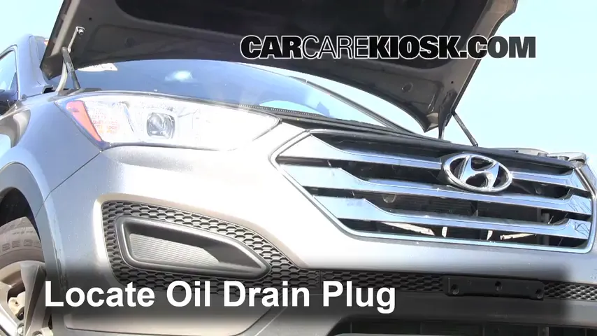 2013 Hyundai Santa Fe Sport 2.4L 4 Cyl. Oil Change Oil and Oil Filter